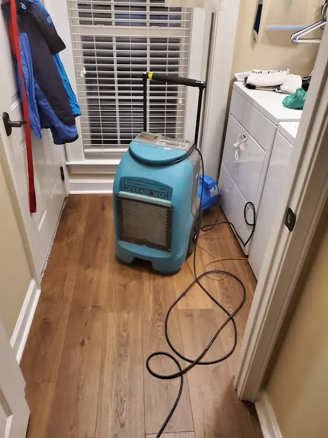 Commercial dehumidifier deployed for Flood Damage Cleanup in Lakes of the Four Seasons